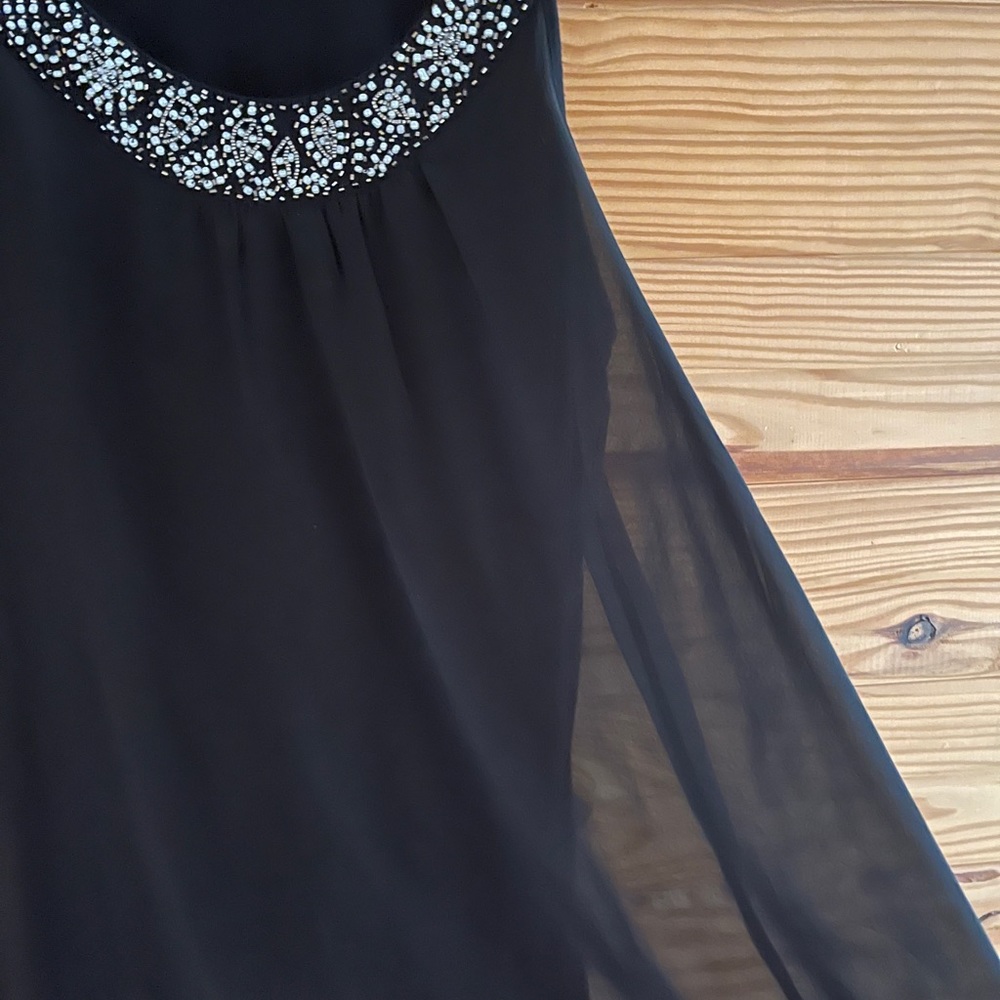 Classy beaded V-neck